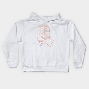 Vintage Math Diagrams - sepia Kids Hoodie